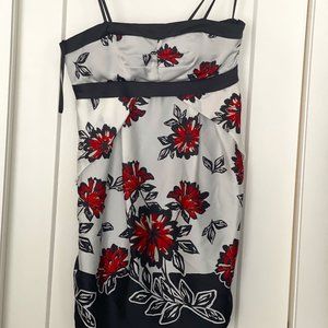 BCBG dress in Navy, white and red, never worn, size 12